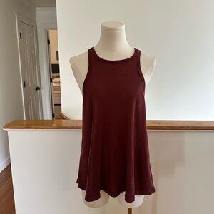 Free People Intimately Long Beach Tank | Burgundy | Size S